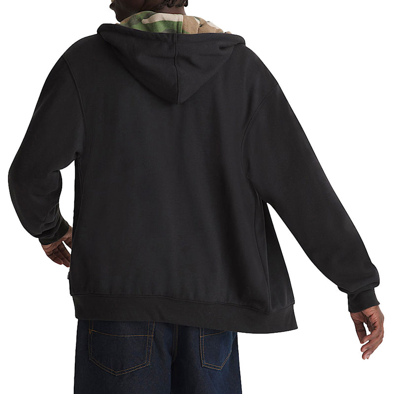 Vans Dover Thermal Lined Full Zip Up Jacket - Black/Vintage Camo