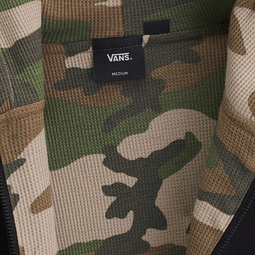 Vans Dover Thermal Lined Full Zip Up Jacket - Black/Vintage Camo