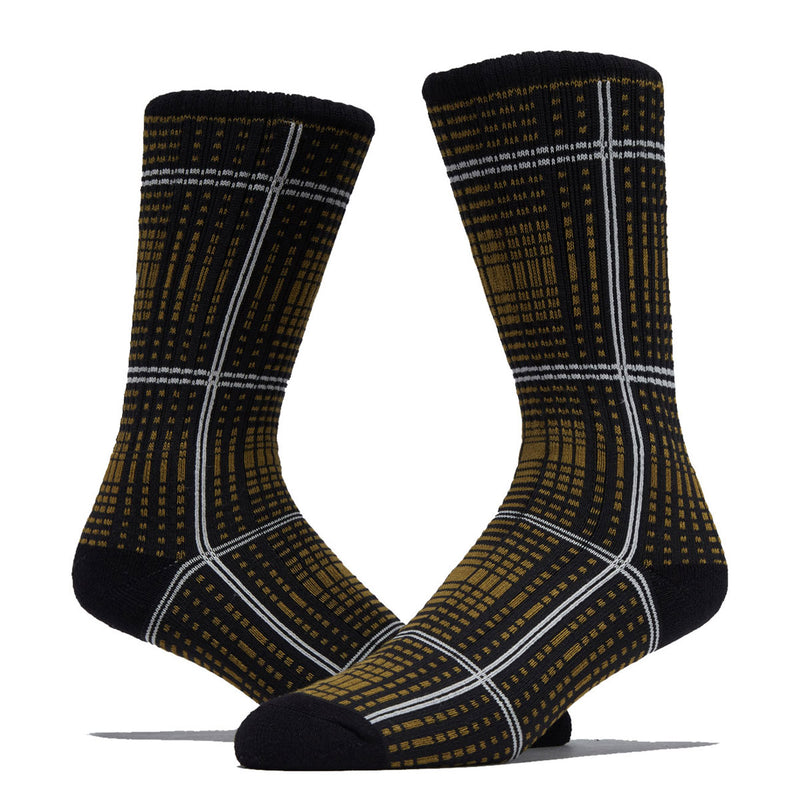 Vans Skate Plaid Crew Socks - Burnt Gold