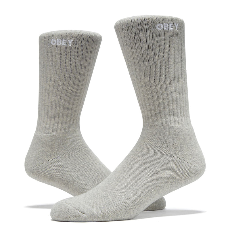 Obey Bold Socks - Ash Grey