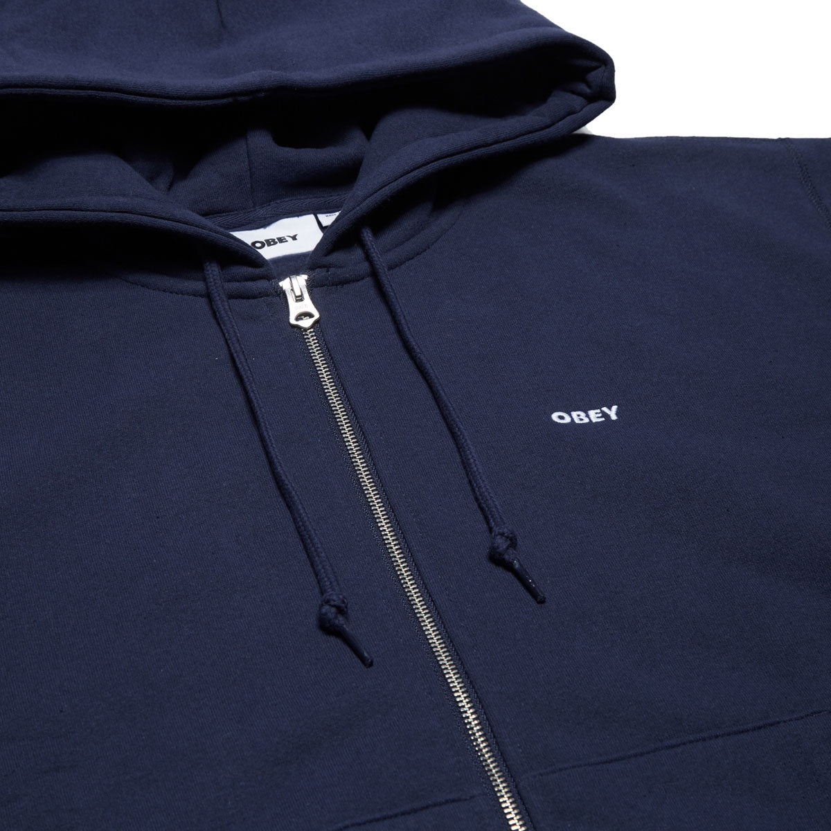 Obey Established Works Bold Zip Hoodie - Academy Navy image 2