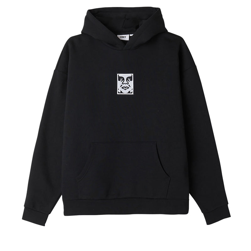 Obey Bold Icon Extra Heavy Hoodie - Black
