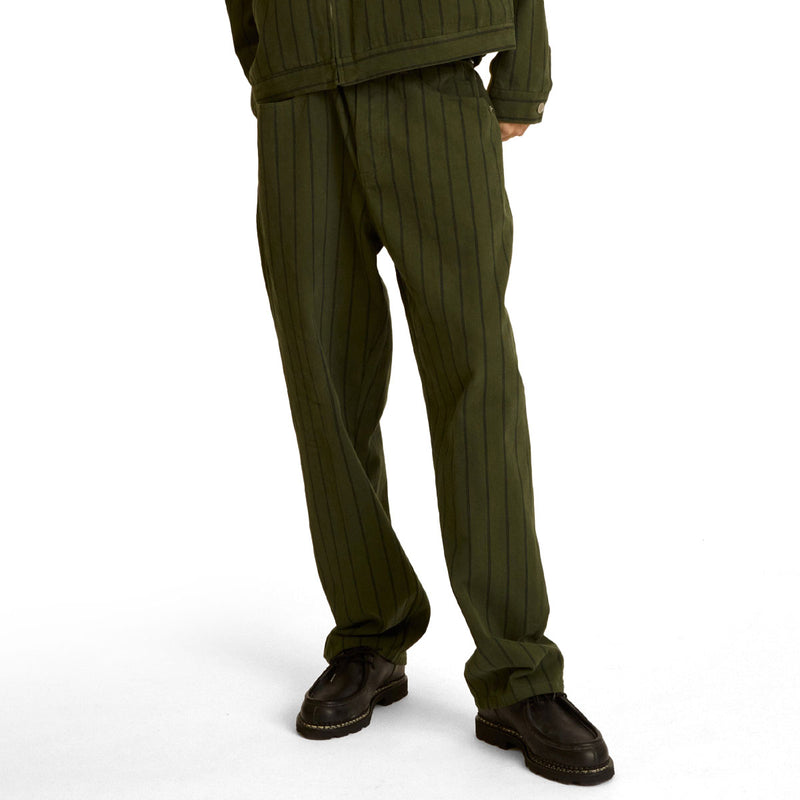 Obey Classic Baggy Stripe Denim Jeans - Duffle Bag Multi