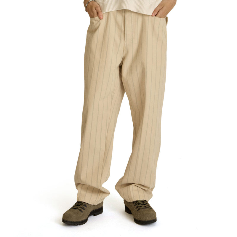 Obey Classic Baggy Stripe Denim Jeans - Pelican Multi