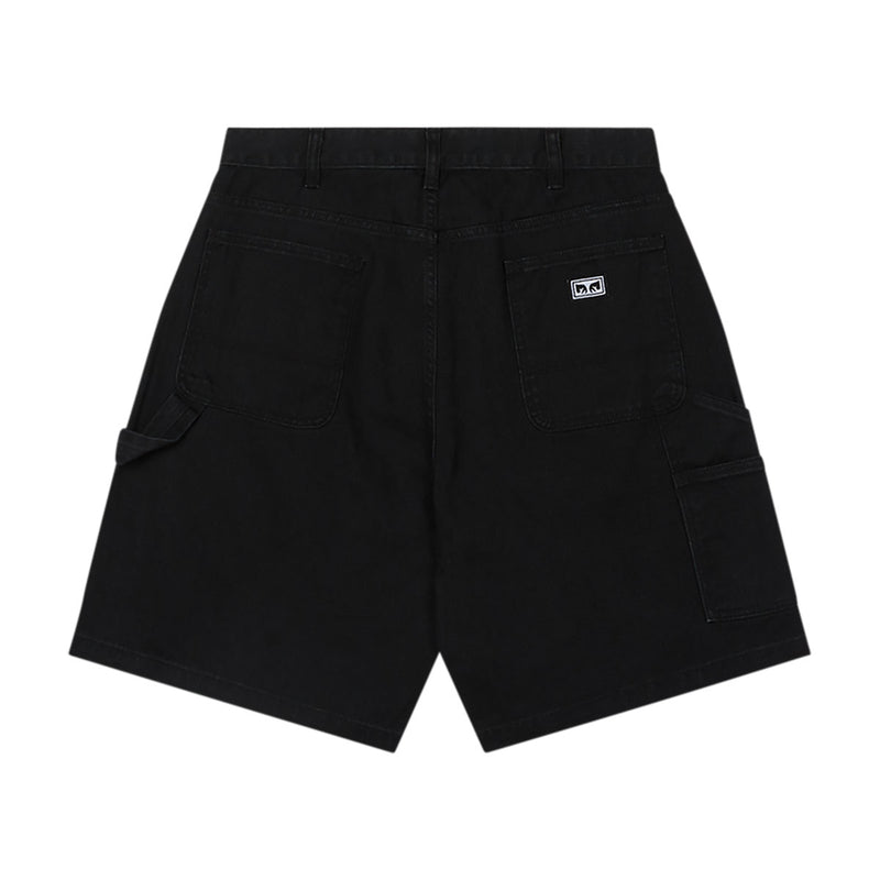 Obey Big Wig Denim Carpenter Shorts - Black