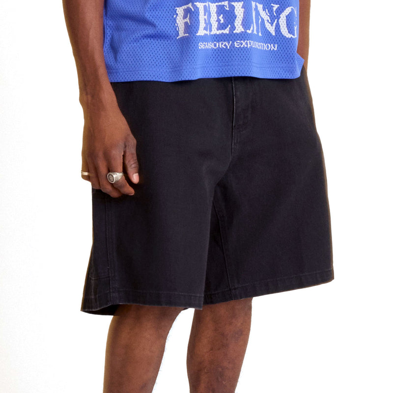 Obey Big Wig Denim Carpenter Shorts - Black