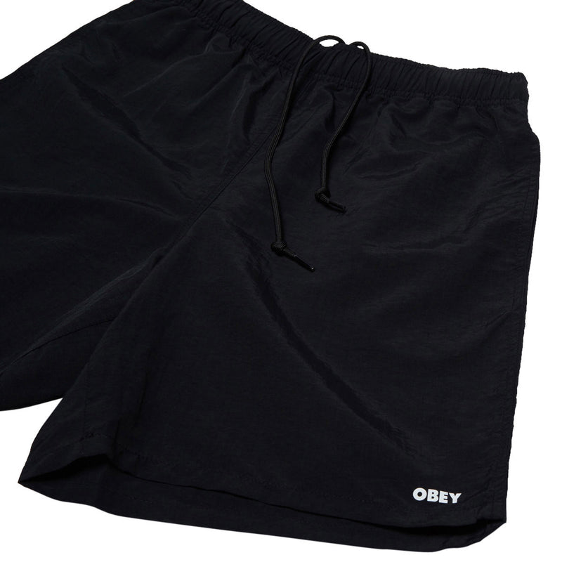 Obey Easy Bold Nylon Shorts - Black