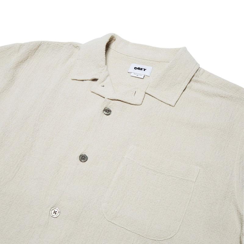 Obey Curtis Woven Shirt - Natural