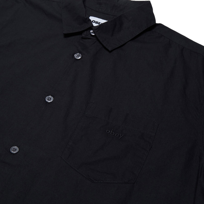 Obey Wire Woven Shirt - Black