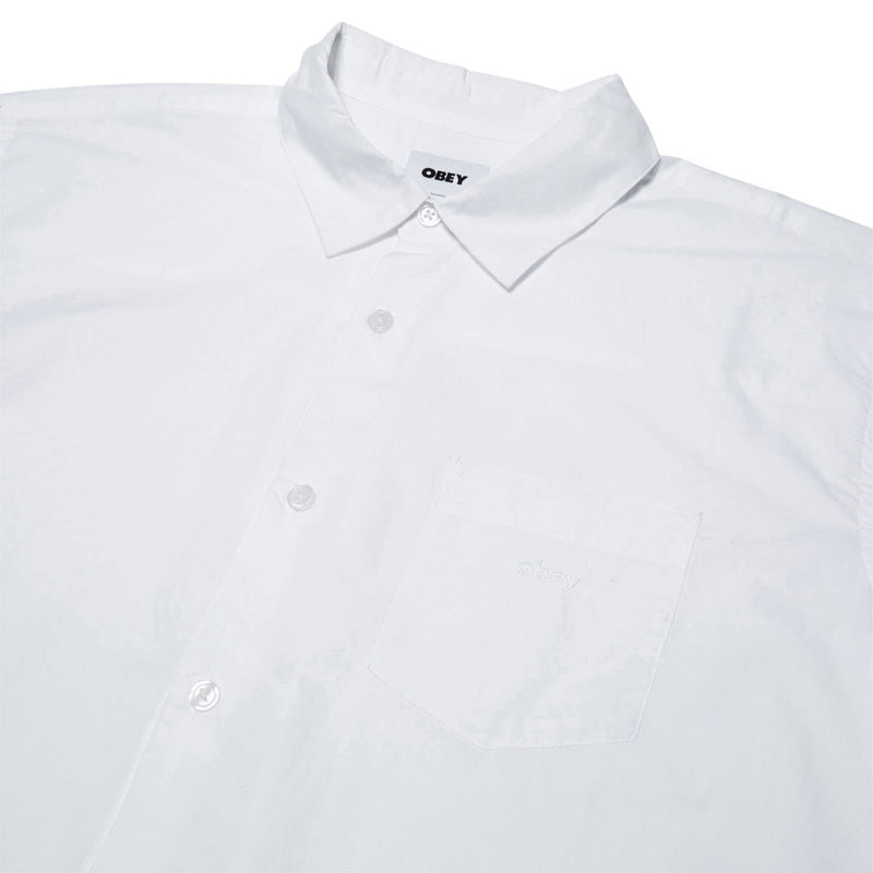 Obey Wire Woven Shirt - White