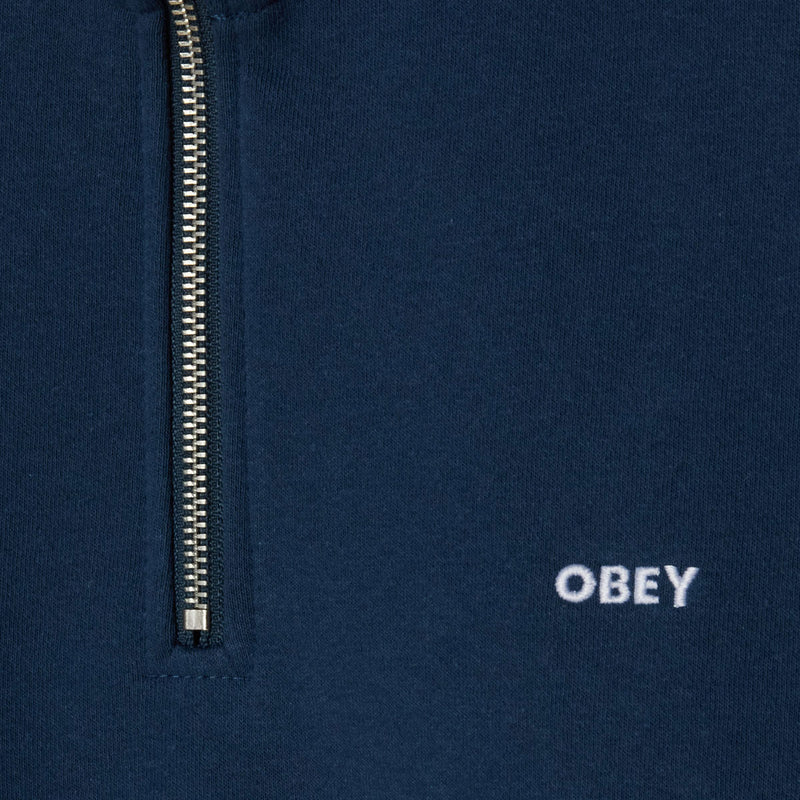 Obey Established Works Bold Mock Sweatshirt - Dark Denim