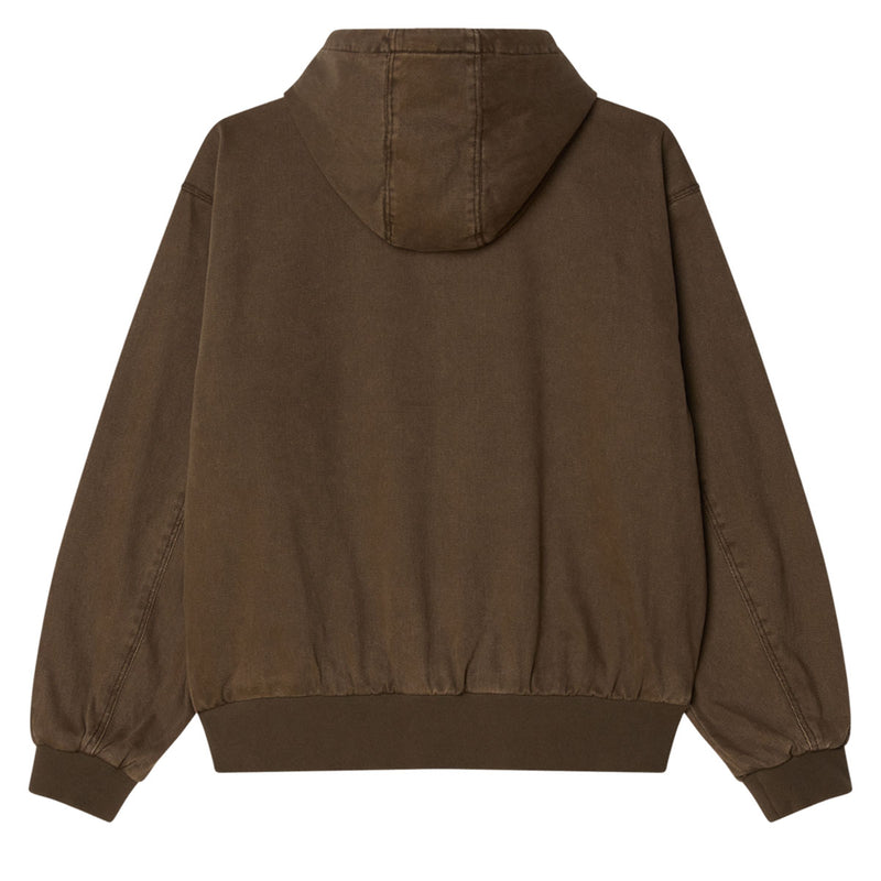 Obey Glen Zip Up Jacket - Wren Faded Wash