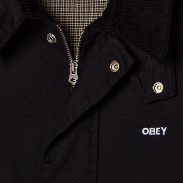 Obey Caden Work Jacket - Black Faded Wash