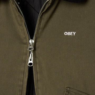 Obey Fade Wash Cwu Jacket - Wren Faded Wash