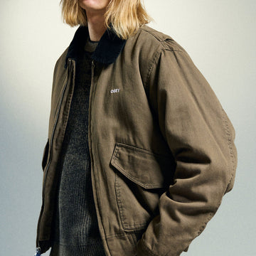 Obey Fade Wash Cwu Jacket - Wren Faded Wash