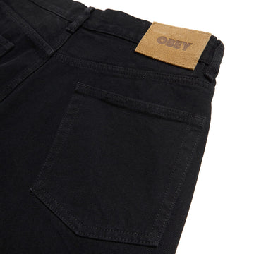 Obey Classic Baggy Denim Jeans - Rinse Black