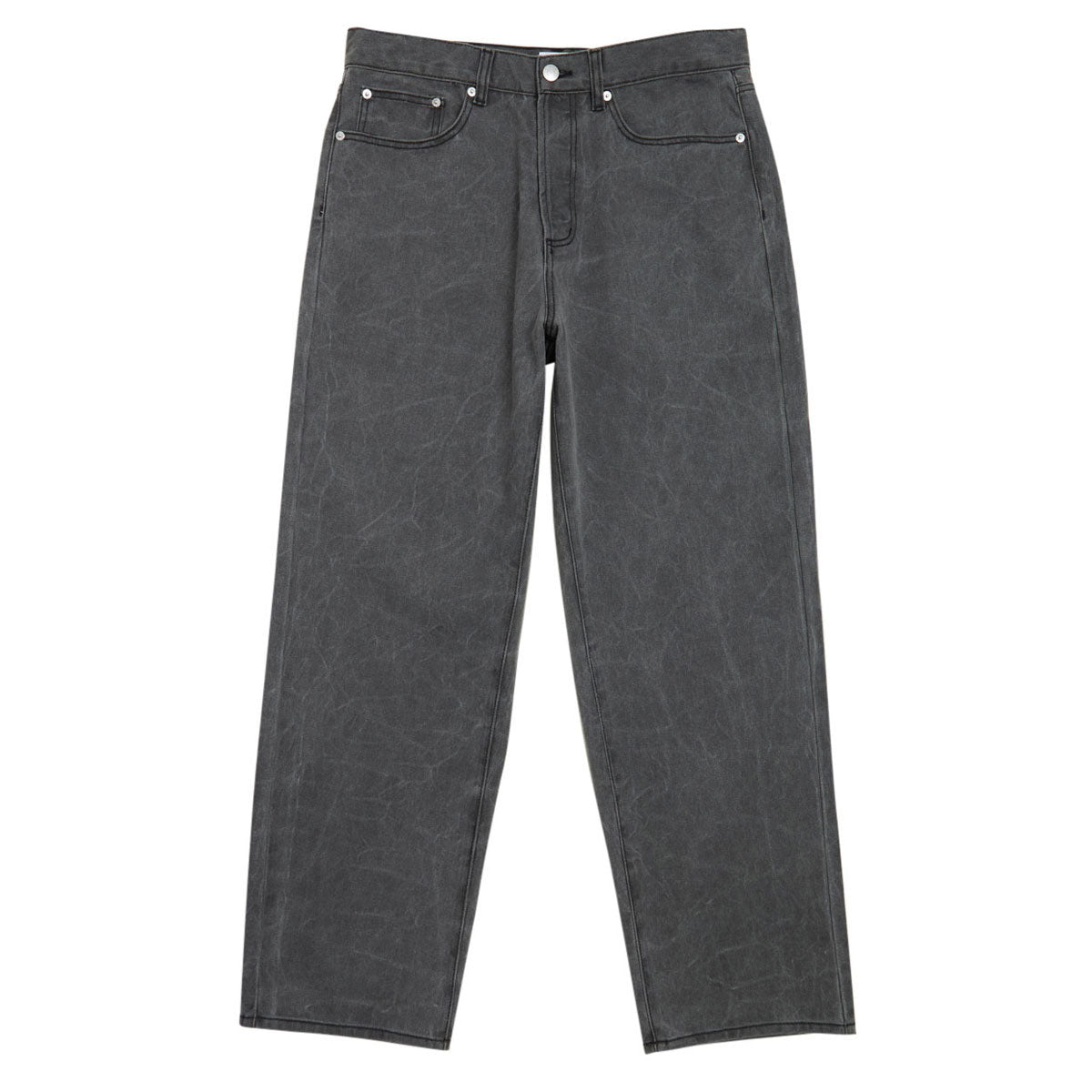 Obey Classic Wrinkle Baggy Denim Jeans - Black Wrinkle Wash – CCS