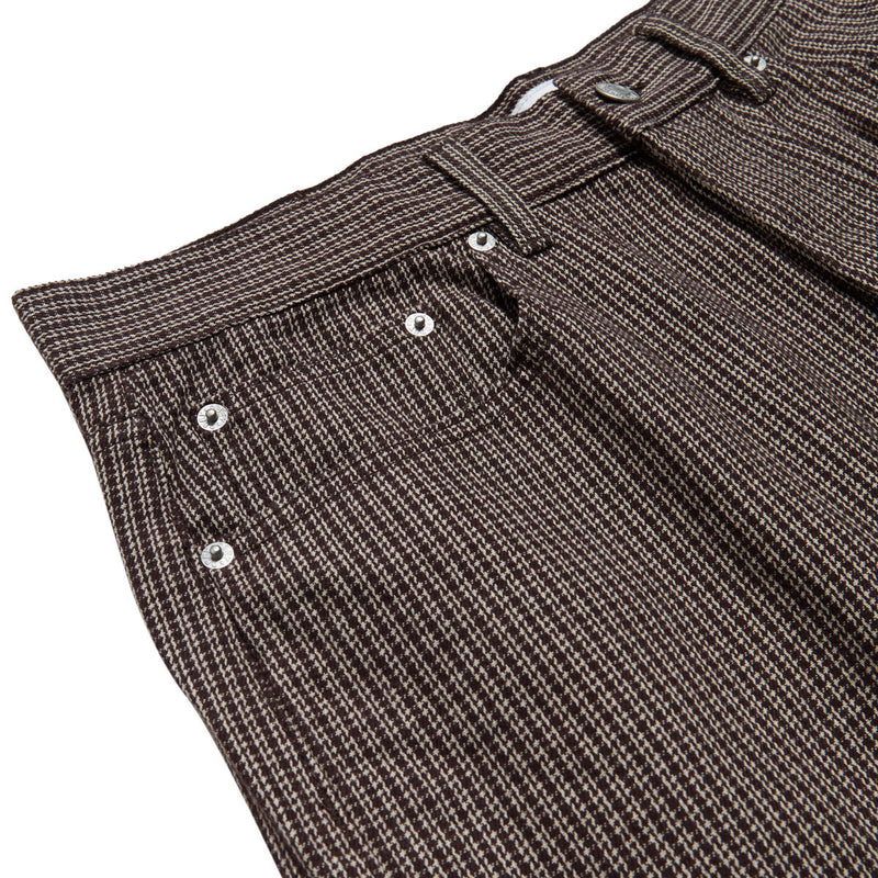 Obey Classic Baggy Plaid Denim Jeans - After Dark Multi