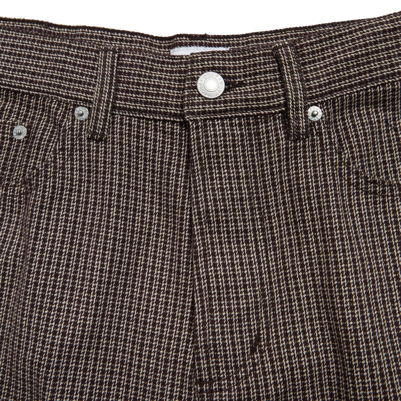 Obey Classic Baggy Plaid Denim Jeans - After Dark Multi