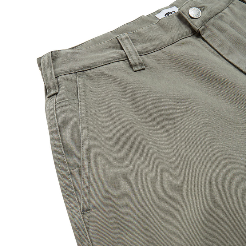 Obey Bigwig Giant Chino Pants - Smokey Olive Faded Wash