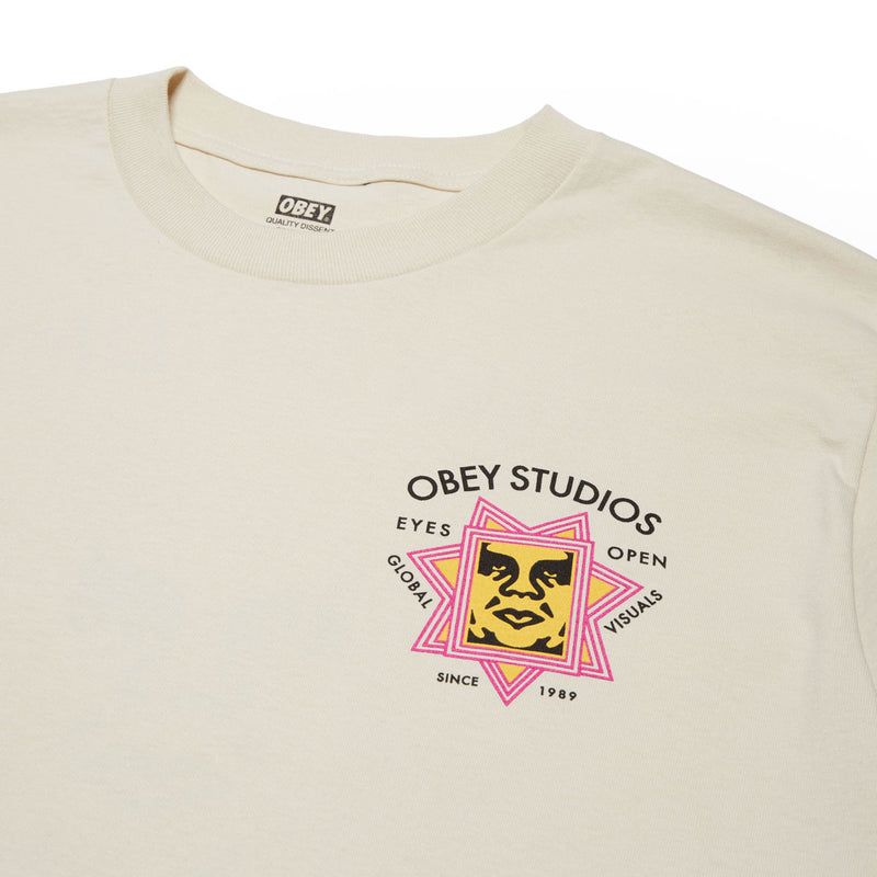 Obey Global Visuals T-Shirt - Cream