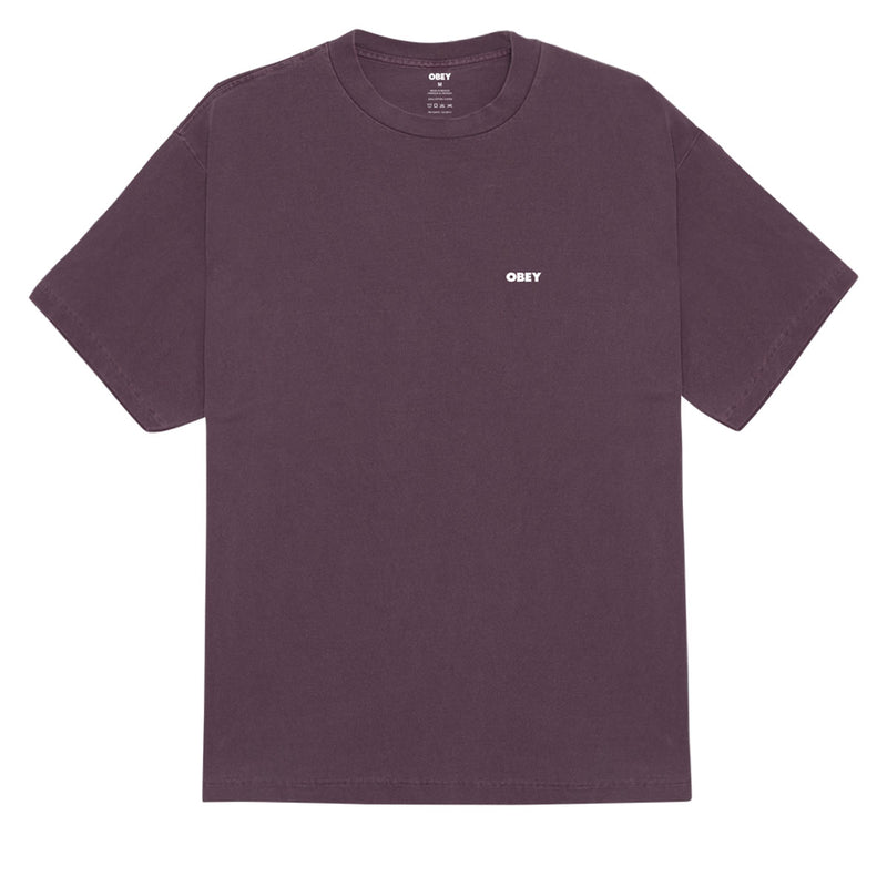 Obey Bold Icon Face T-Shirt - Pigment Plum Perfect