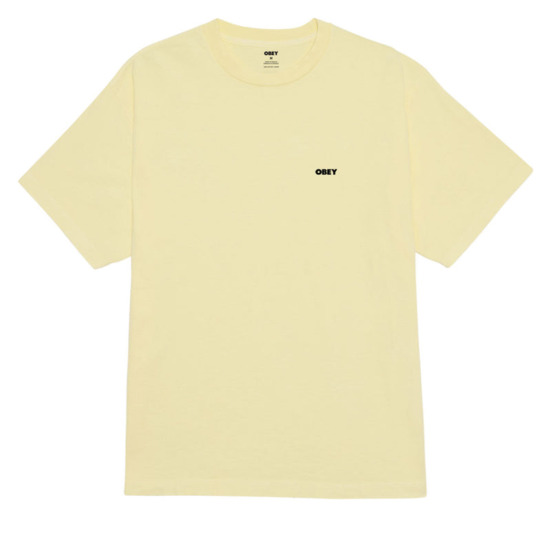 Obey Bold Icon Face T-Shirt - Pigment Wax Yellow