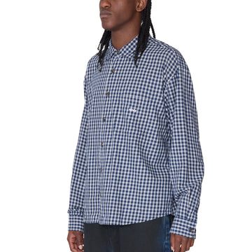 Obey Bigwig Andy Long Sleeve Shirt - Academy Navy Multi