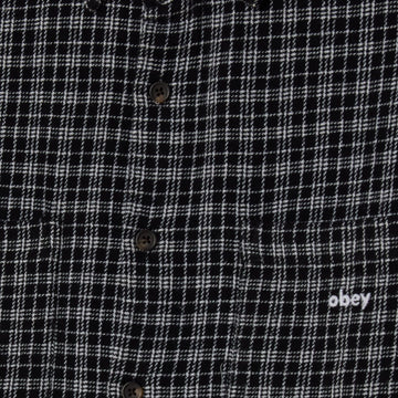 Obey Bigwig Rick Long Sleeve Shirt - Black Multi