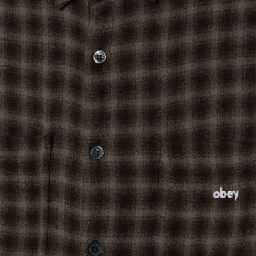 Obey Clarence Long Sleeve Shirt - Black Multi