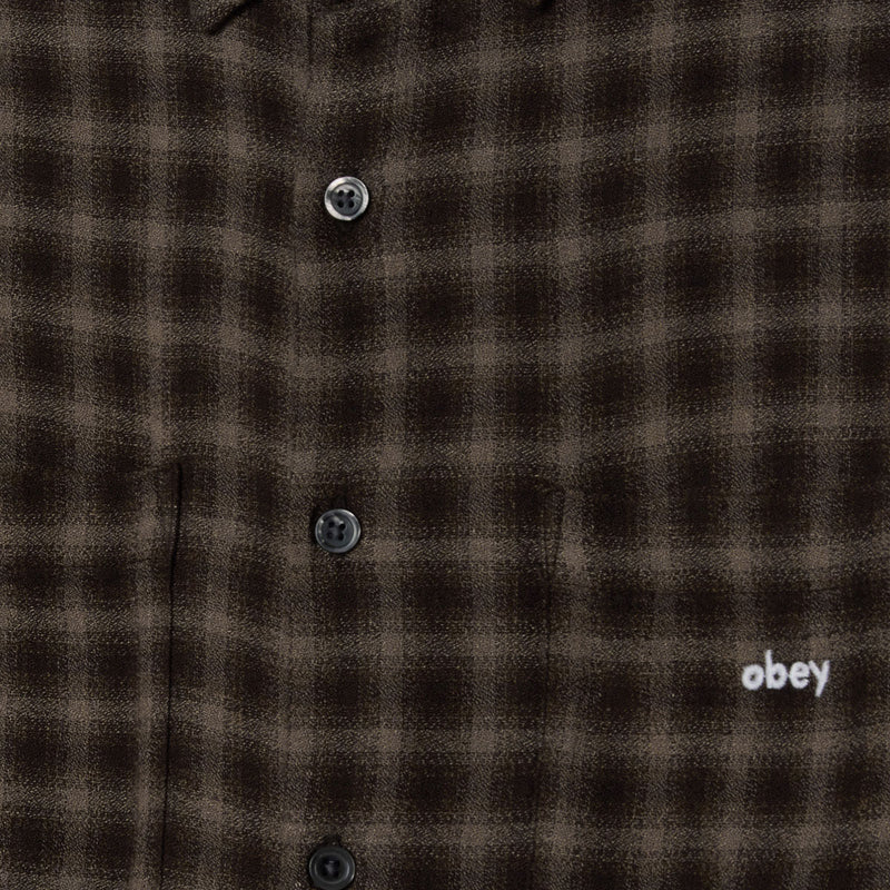 Obey Clarence Long Sleeve Shirt - Black Multi