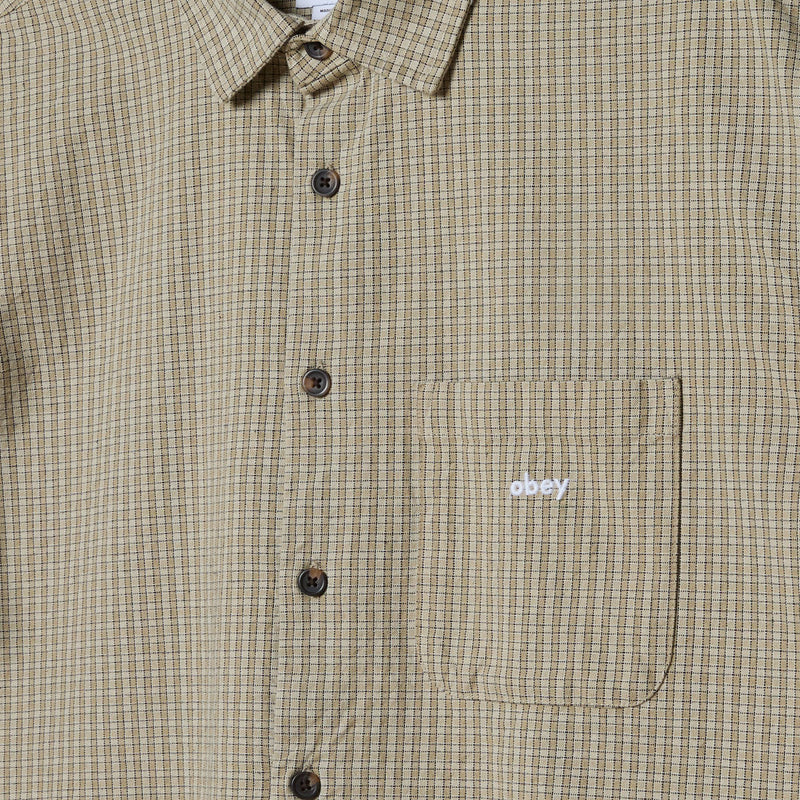 Obey Jimmy Long Sleeve Shirt - Laurel Oak Multi