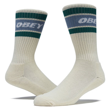 Obey Cooper II Socks - Unbleached/Ashleigh Blue