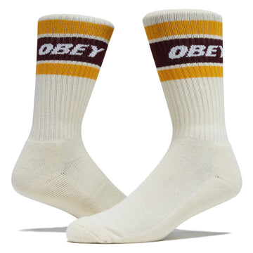 Obey Cooper II Socks - Unbleached/Zinfandel