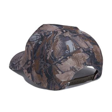 Obey Delta 5 Panel Snapback Hat - Fence Camo Multi