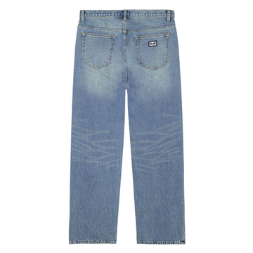Obey Boxcar Straight Leg Denim Jeans - Heavy Vintage Indigo