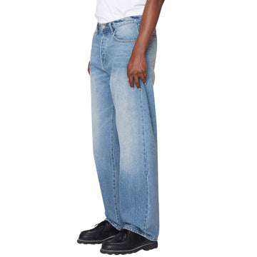 Obey Boxcar Straight Leg Denim Jeans - Heavy Vintage Indigo