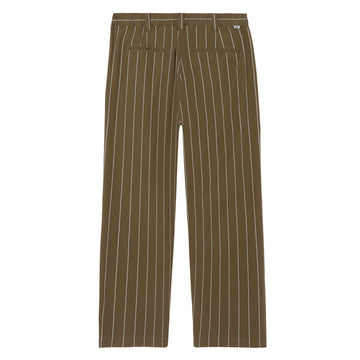 Obey Foster Pleated Stripe Pants - Canteen Multi