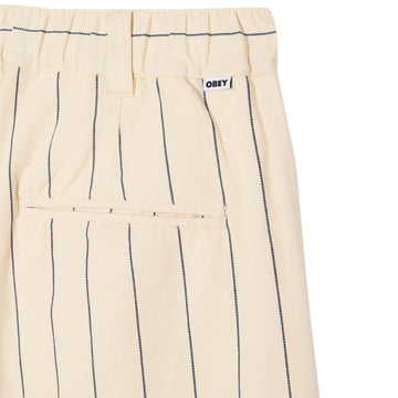 Obey Foster Pleated Stripe Pants - Canvas Multi