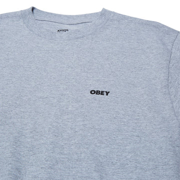 Obey Chalky Icon T-Shirt - Heather Grey