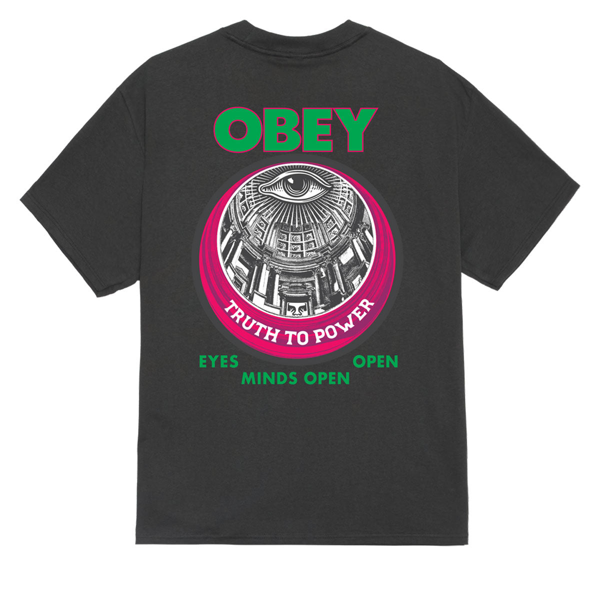 Obey Truth To Power T-Shirt - Vintage Black – CCS
