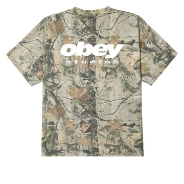 Obey Get Up T-Shirt - Leaf Camo
