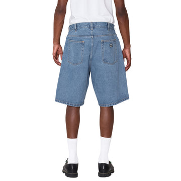 Obey Bigwig Baggy Denim Shorts - Light Indigo II