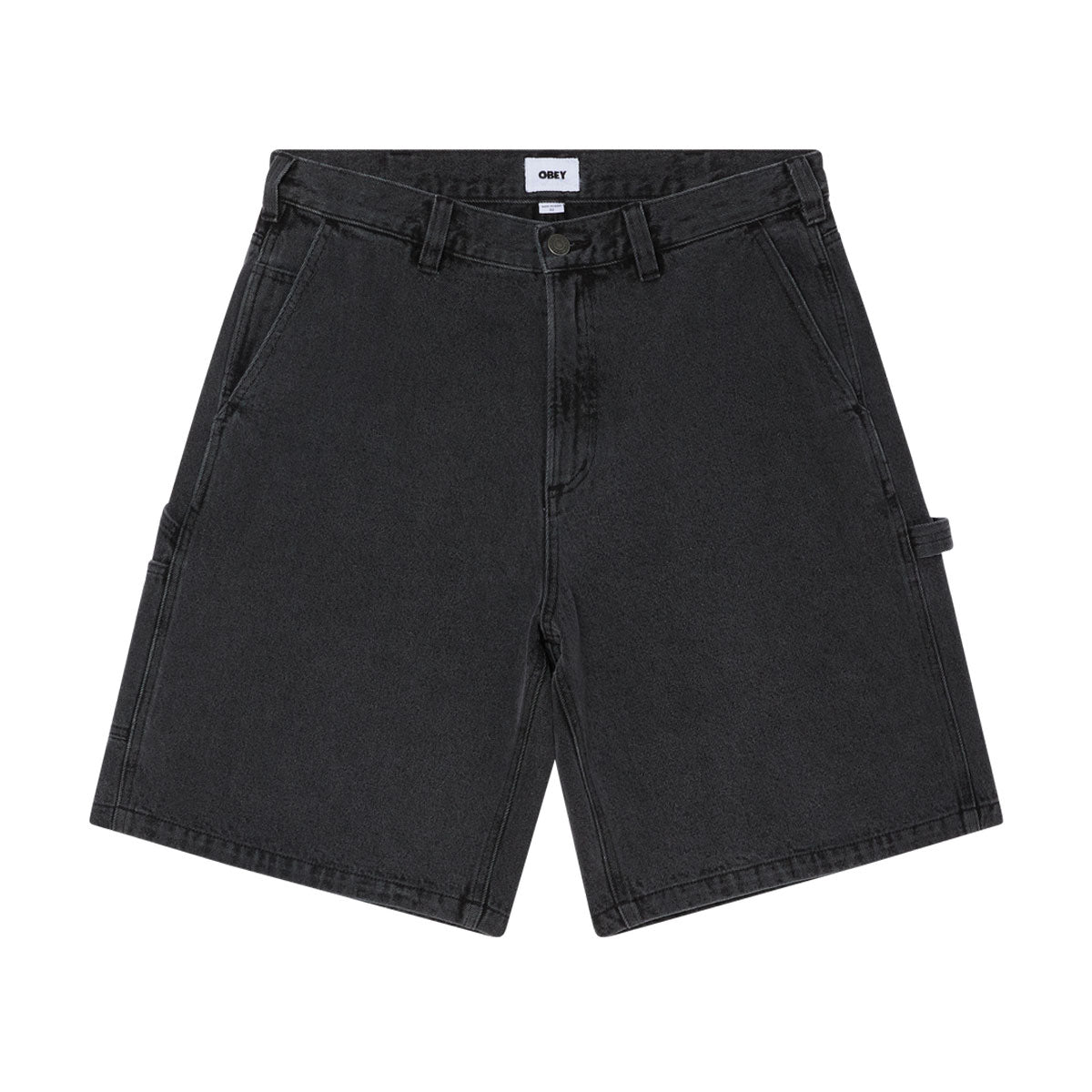 Obey Bigwig Carpenter Denim Shorts - Black Ash – CCS