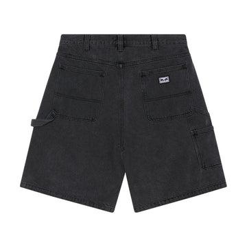 Obey Bigwig Carpenter Denim Shorts - Black Ash