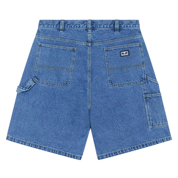Obey Bigwig Carpenter Denim Shorts - Light Indigo Classic