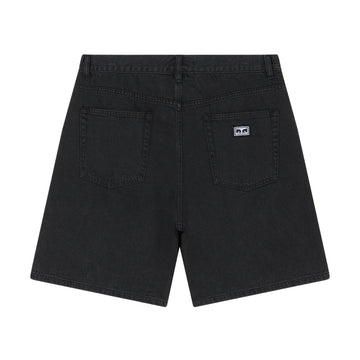 Obey Emerson Denim Shorts - Washed Black
