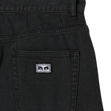 Obey Emerson Denim Shorts - Washed Black