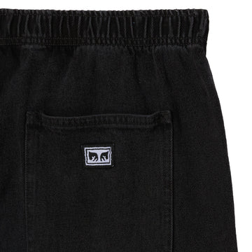 Obey Easy Denim Shorts - Washed Black
