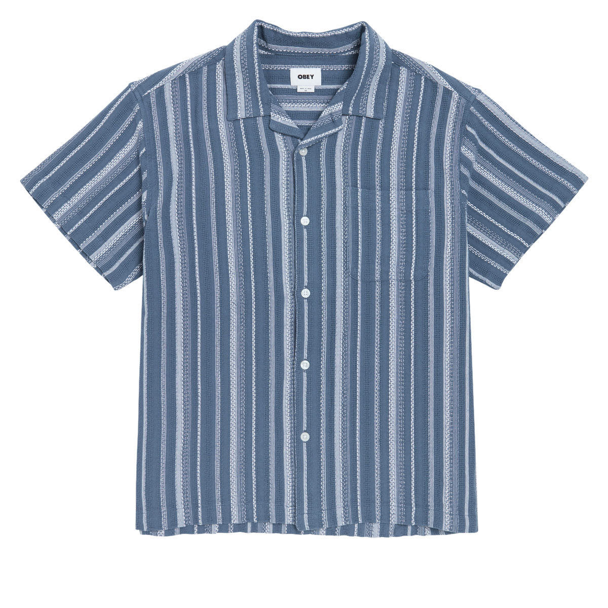 Obey Hugh Woven Shirt - Dull Blue Multi – CCS